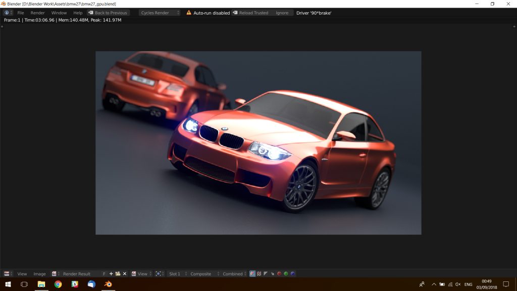 BMW27 Blender Benchmark