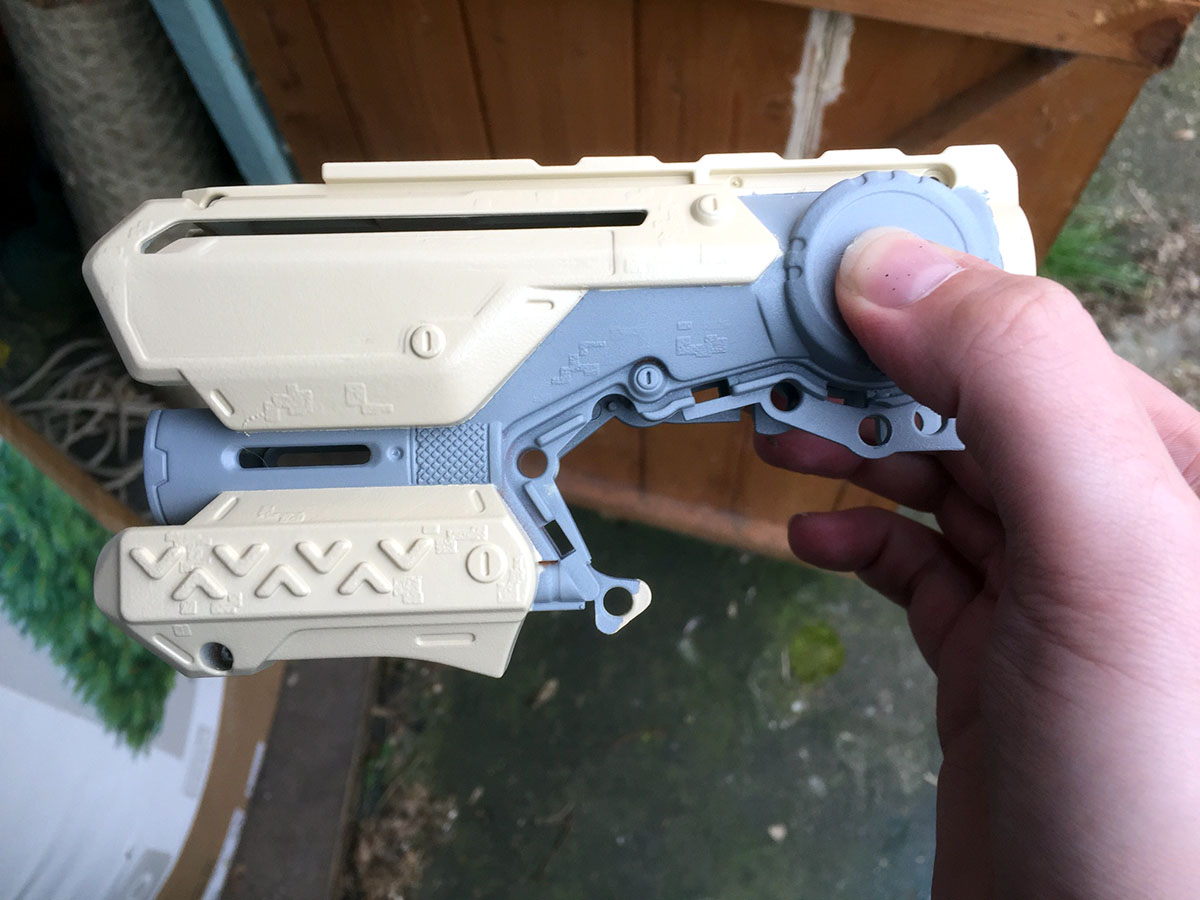Spray painted Nerf Fierstrike