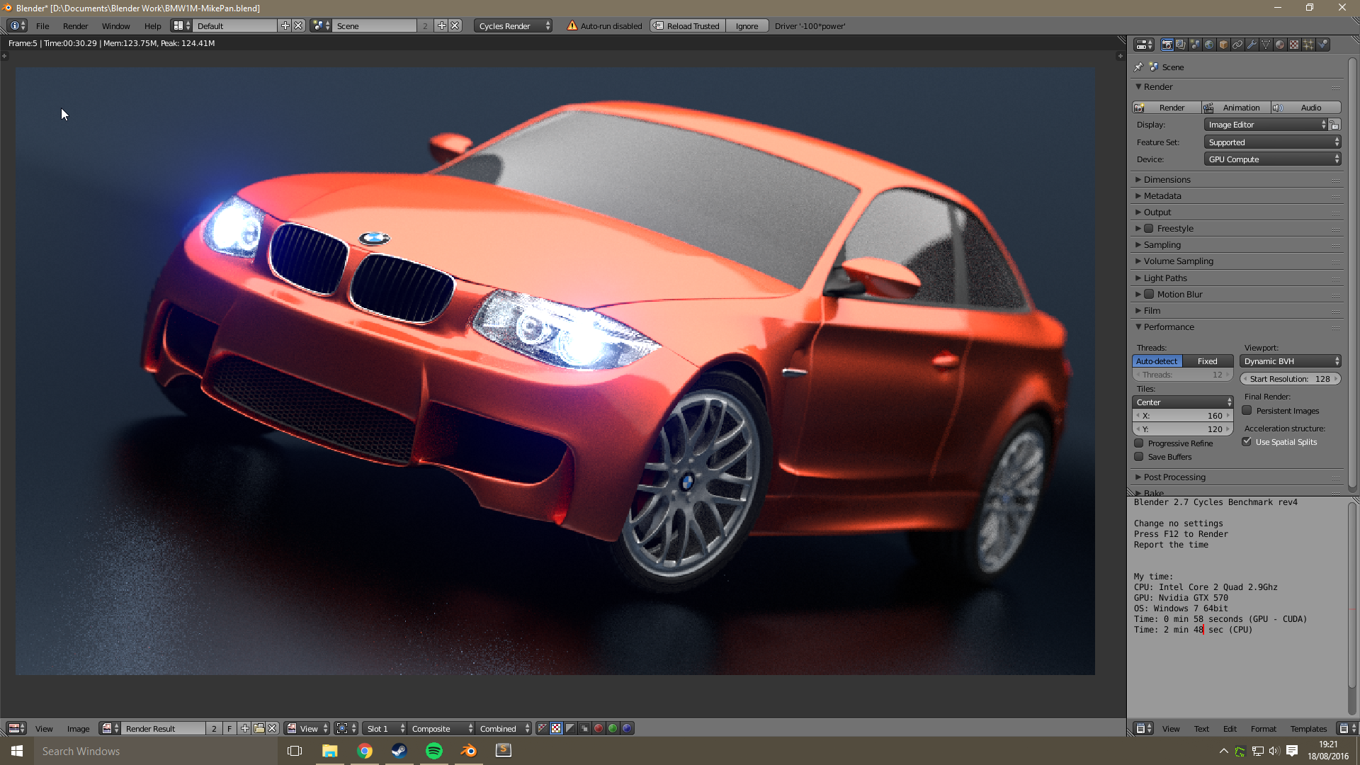 Mikes BMW benchmark