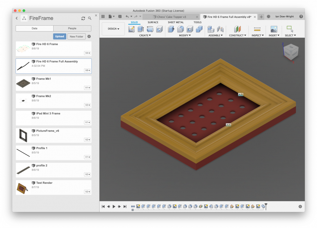 Screenshot of Autodesk Fusion 360