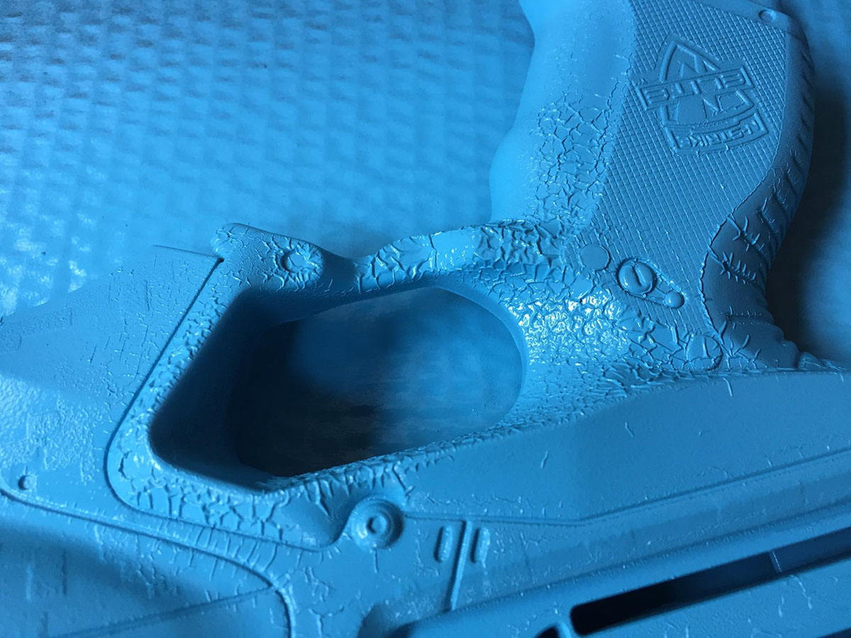 Spray paint having a bad reaction