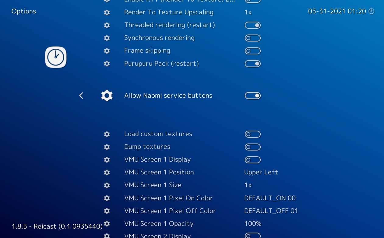 Allow Naomi service buttons option in Retroarch menu