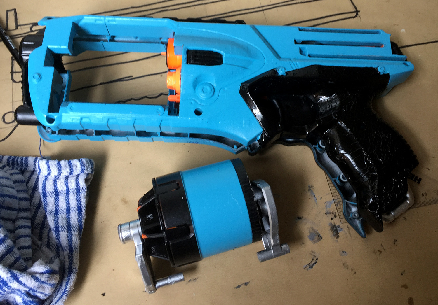 Custom spray painted Nef Strongarm